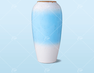 Lọ hoa xanh loang gốm sứ - LPLH04