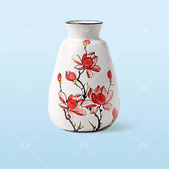 Lọ hoa vẽ cẩm chướng - LPLH18