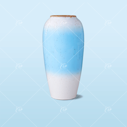 Lọ hoa xanh loang gốm sứ - LPLH04